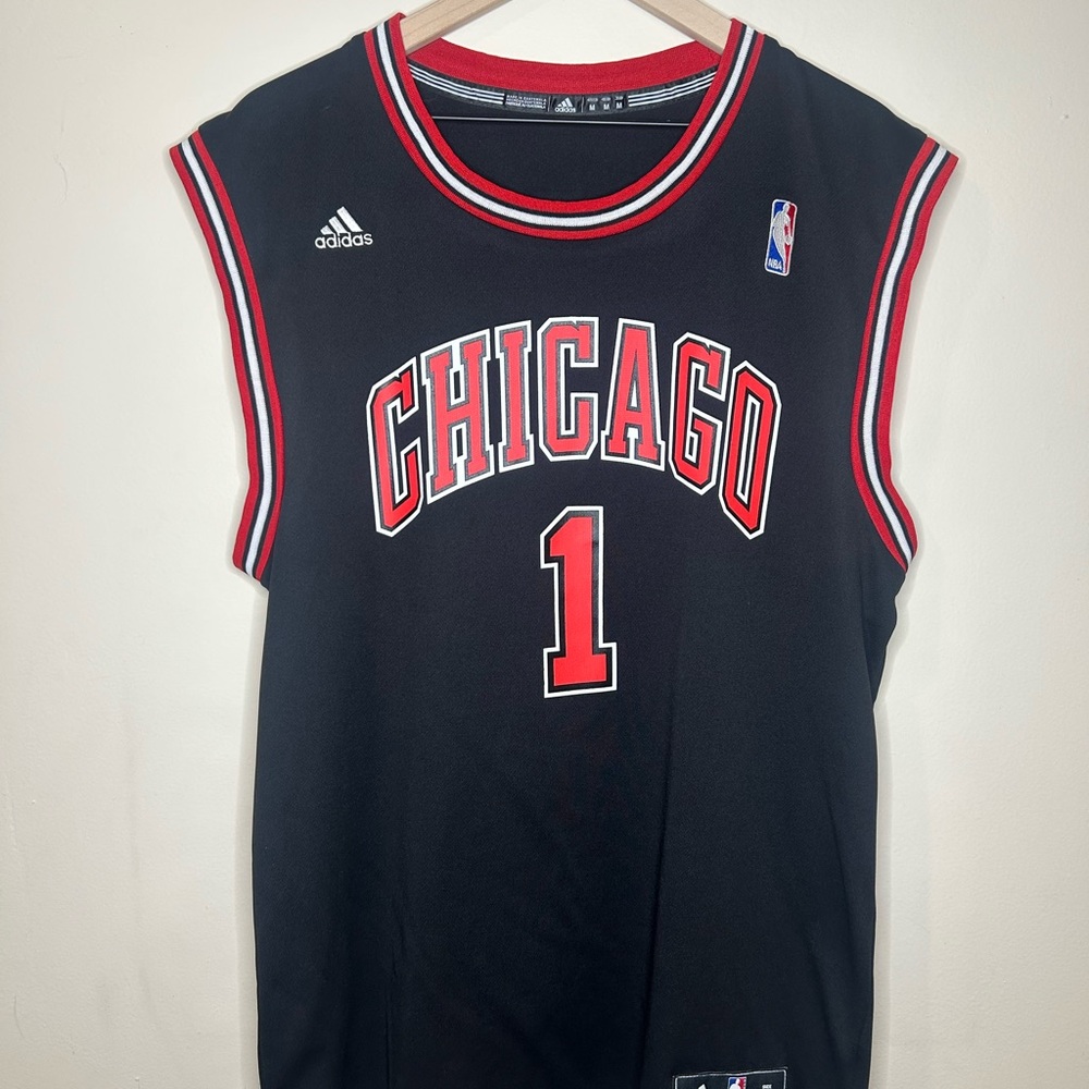 Derrick Rose Adidas Chicago Bulls 2012 Black Jersey Size Medium Men’s RARE